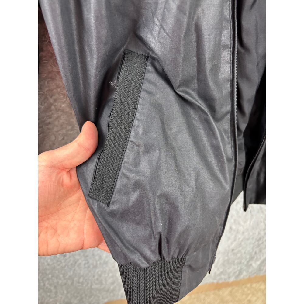 Members Only Vintage Racer Jacket Black Europe Craft Size 40 Mens Bomber - Picture 6 of 13